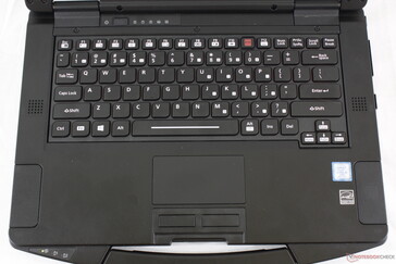 Das Layout der Tastatur ist großteils mit dem des Toughbook 54 ident, allerdings kann die Tastatur nun, wenn notwendig, ersetzt werden