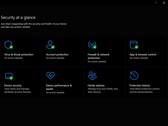 Das Dashboard der Windows-Sicherheits-App mit der Übersicht „Sicherheit auf einen Blick“.