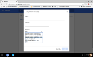 Aktivieren von CUPS ermöglicht das Hinzufügen von USB-Druckern zu ChromeOS.