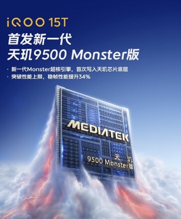 Dimensity 9500 Monster Edition Chipsatz im iQoo 15T