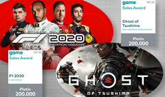 Game Sales Awards September 2020: Ghost of Tsushima, F1 2020 und Mario ausgezeichnet.