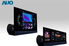 AU Optronics hat ein ausrollbares microLED-Panel entwickelt, das für Fahrzeuge bestimmt ist. (Bild: AUO)