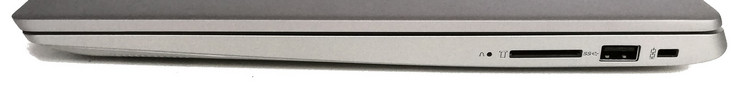 Rechte Seite: SD-Kartenleser, 1x USB 3.0, Kensington-Lock