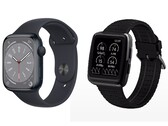 Laut Apple ist die Masimo W1 (rechts im Bild) eine Kopie der Apple Watch. (Bild: Apple / Masimo)