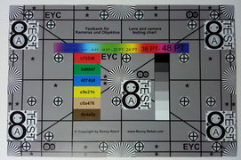Referenzkarte abfotografiert