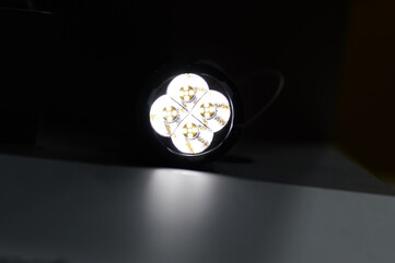 Aktive Kerne im Dauerlicht der niedrigsten Stufe.