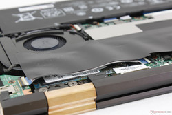 Der Zugang zum M.2-2280-Steckplatz ist schwierig.