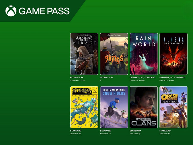 Neue Xbox Game Pass Spiele, die dem Dienst hinzugefügt wurden. (Bildquelle: Xbox Wire mit Bearbeitungen)