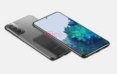 Ähnliches Front-Design wie beim Galaxy S20 FE, etwas modifiziertes Kamera-Design: Das Samsung Galaxy S21 leakt.