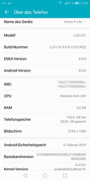 Honor 9 Lite: Google Android 8.0 mit EMUI 8.0