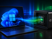 Windows-Laptop neben Spark-Chip