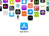 App Store Logo mit Icons von populären Apps
