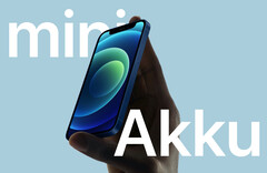 Kaum verwunderlich: Ins kompakte Gehäuse des Apple iPhone 12 mini passt nur ein kleiner Akku. (Bild: Apple / Notebookcheck)