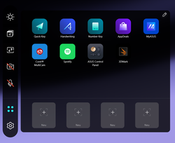 Schnellstartleiste Screenpad+