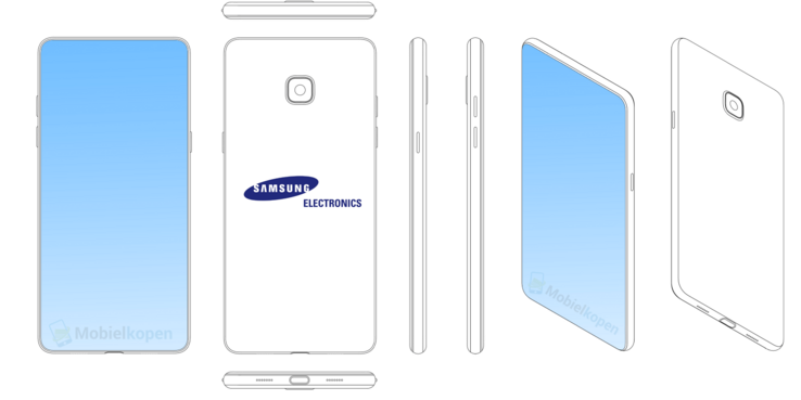 Patente von Samsung, einmal mit, einmal ohne Notch. Beides dürfte im Galaxy S10 eher nicht kommen.