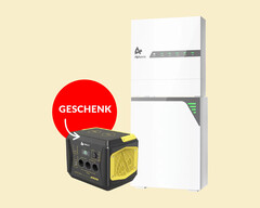 Speicher für Solaranlagen mit Hybrid-Wechselrichter und Powerstation (Bild: Inselvolt, AlphaEss, bearbeitet)