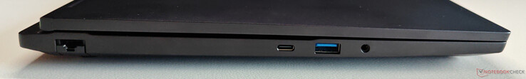 Links: Gigabit-Ethernet, USB-C 3.2 Gen.2 (10 GBit/s, DisplayPort 1.4a via iGPU, 100W Power Delivery), USB-A 3.2 Gen.1 (5 GBit/s), 3,5-mm-Audio