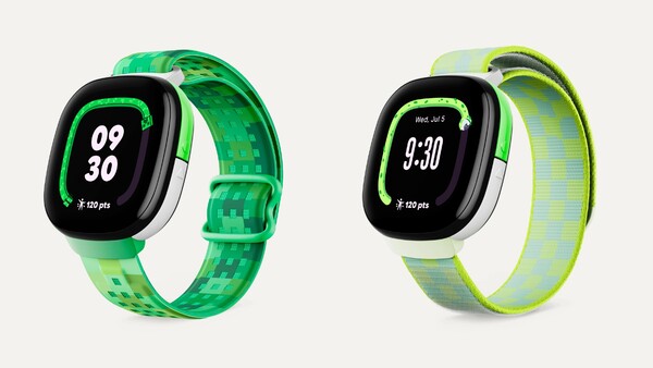 Fitbit Ace LTE Minecraft- und Space Bacon-Armbänder. (Bildquelle: Google)