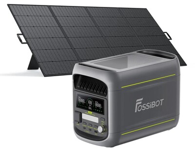 FossiBot F1800 Tragbare Powerstation + 1×SP420 420W Tragbares Solarpanel