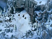 Eine Schneelandschaft in Thronebreaker: The Witcher Tales.