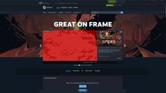 Die 'Great On Frame' Sektion auf Steam