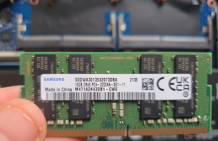 1x 16GB DDR4-3200-RAM @2933 MHz läuft im Single-Channel-Modus
