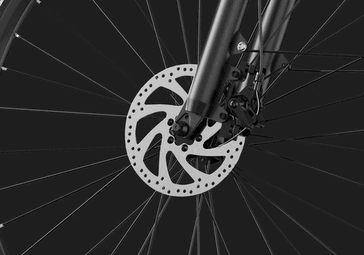 Verbaut sind mechanische Scheibenbremsen (Bildquelle: Duotts)