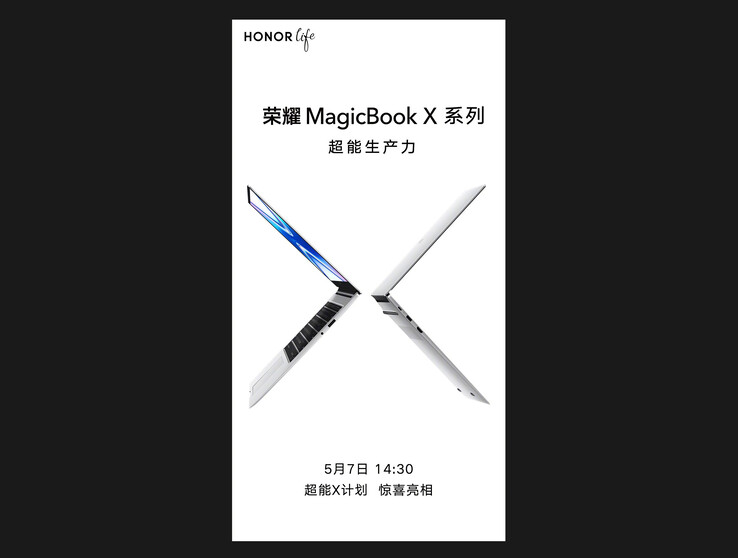 Mit diesem Teaser-Bild hat Honor das Launch-Datum des MagicBook X angekündigt. (Bild: Honor)