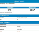 Samsung Galaxy A50 (SM-A505FN) zeigt sich im Geekbench.
