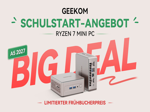 Der GEEKOM A5 2027 ist aktuell für unter 450 Euro im Back-to-School-Sale.