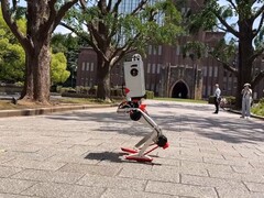 Ein Bild von Mevita, der im Freien spazieren geht (Bildquelle: JSK Tendon Group / Kento Kawaharazuka; zugeschnittener Screenshot)