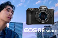 Ein Werbebild zur Canon EOS R8 Mark II.