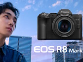 Ein Werbebild zur Canon EOS R8 Mark II. 