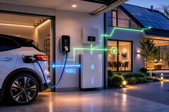Moderne E-Autos können als bidirektionale Stromspeicher beispielsweise auch Energie in ein Einfamilienhaus einspeisen.