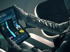 Der erste Teaser zum Nachfolger des ersten Lenovo ThinkPad X1 Fold deutet potentiell auf einen TrackPoint in der zweiten Generation des faltbaren Laptops. (Bild: Lenovo)