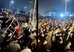 Die Proteste der Belegschaft von Foxconn in Zhengzhou eskalieren weiter. (Bild: @Joyce_Karam)