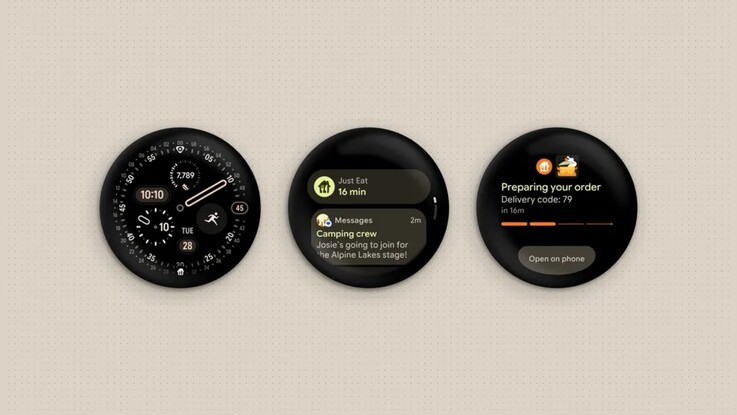 Wear OS 7 kann die von Android bekannten Live-Updates in Benachrichtigungen anzeigen.