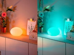 Philips Hue wird bald eine überarbeitete Version der Tischleuchte Flourish (im Bild) auf den Markt bringen. (Bildquelle: Philips Hue)