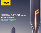 Poco hat bei Twitter den Lauchtermin für seine beiden neuen Smartphone-Modelle F4 und X4 GT bekanntgegeben. (Bild: Poco)