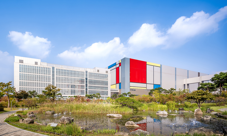 Samsung-Halbleiterfertigungscampus Nano City in Pyeongtaek, Südkorea.