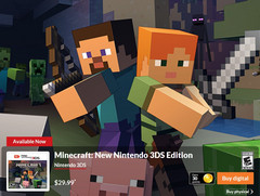 Minecraft: Jetzt verfügbar für den neuen Nintendo 3DS