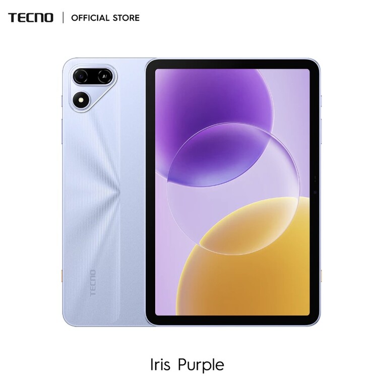 Das Tecno Megapad SE 2 in der Farbe „Iris Purple“.