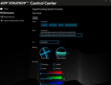 Erazer Control Center