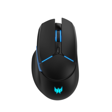 Gut zu sehen: Die Maus ist asymmetrisch beziehungsweiser ergonomisch geformt (Bildquelle: Acer)