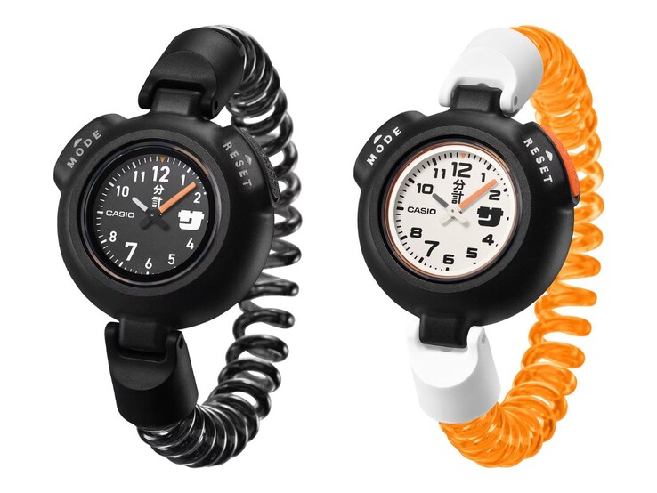 Die Casio Saunauhren SAN100H-1B (links) und SAN100H-7B (rechts)