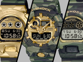Casio: Erste Bilder zeigen vier neue G-Shock-Uhren im „Camo and Gold“-Design – Launch wohl im Juni