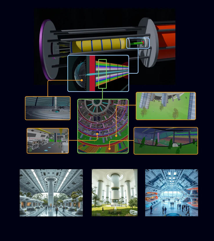 Das Innere des Chrysalis-Raumschiffs (Bildquelle: Giacomo Infelise, Veronica Magli, Guido Sbrogio, Nevenka Martinello und Federica Chiara Serpe)