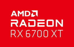 Das vermeintliche Logo der AMD Radeon RX 6700 XT wurde auf Twitter geteilt. (Bild: @aschilling, Twitter)