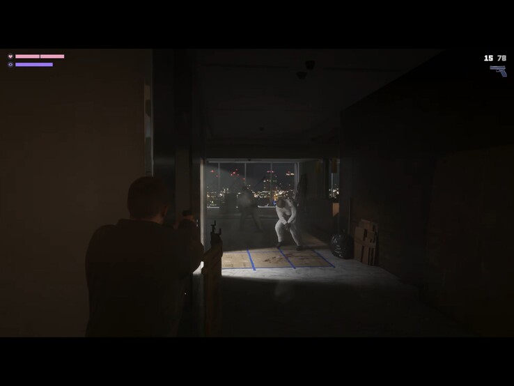 Ein Screenshot der Mission aus dem Extended Look, bei der Jason und Lucia aus dem Hochhaus entkommen müssen. 