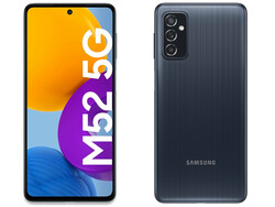 Das Galaxy M52 5G von vorne und hinten (Bild: Samsung)